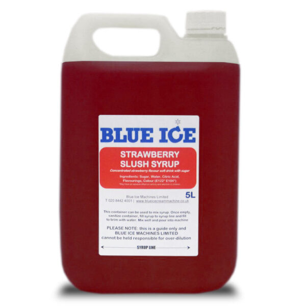 Blue Raspberry Flavoured Slush Syrup 5L 12