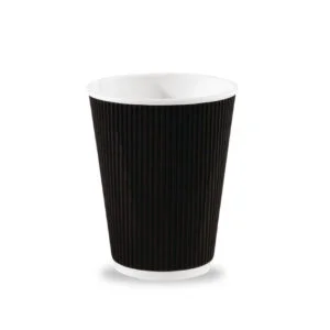 12oz Black Ripple Wall Paper Cups  x 500 3