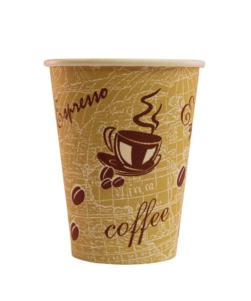 8oz Single Wall Red Bean Paper Cup x 1000 1