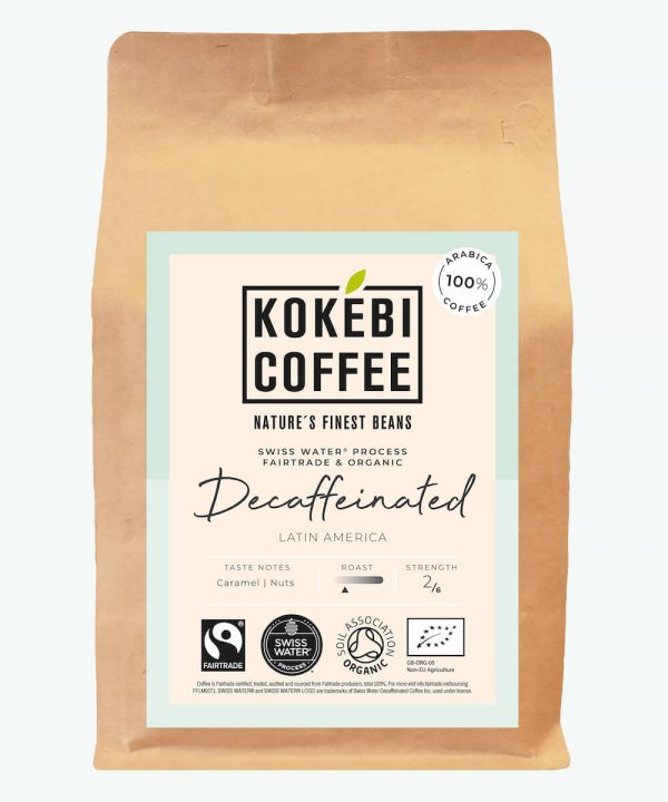 Kokebi Decaffeinated Fairtrade Organic Coffee Beans 250g 1