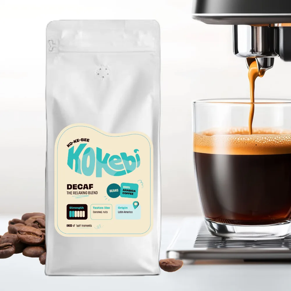 Kokebi Coffee Decaffeinated Medium Light Roast 1kg Coffee Beans 4