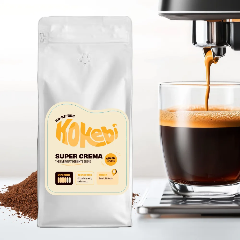 Kokebi Coffee Super Crema Medium Roast 1kg Ground Coffee 4
