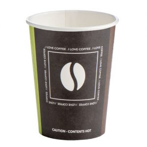 8oz Single Wall 'CTC' Recycled Paper Hot Cup