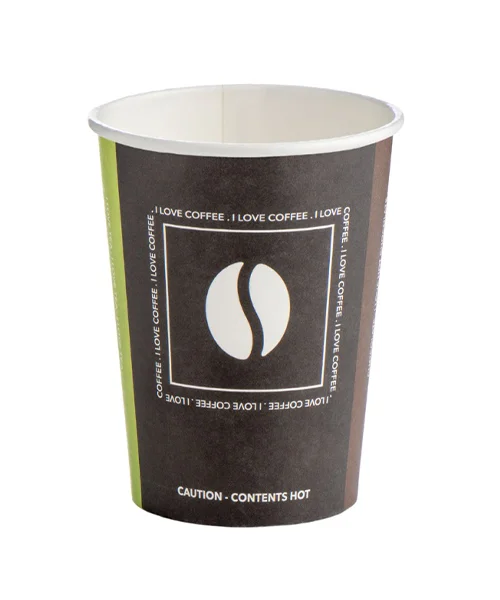 8oz Single Wall 'CTC' Recycled Paper Hot Cup